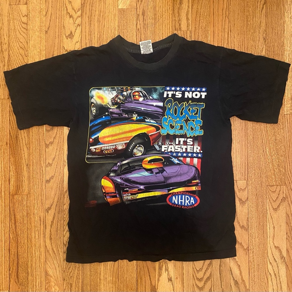 Vintage NHRA Shirt Mens Large